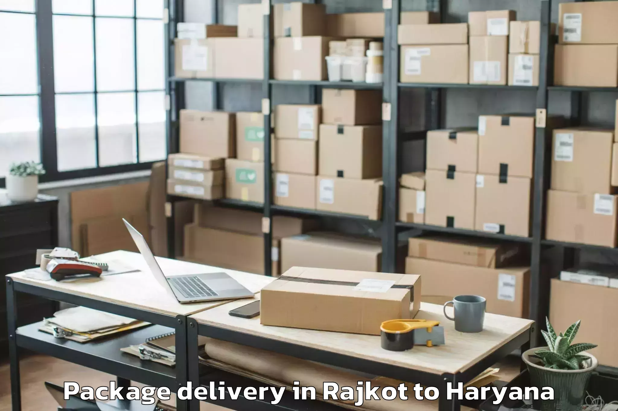 Reliable Rajkot to Ambience Mall Gurgaon Package Delivery